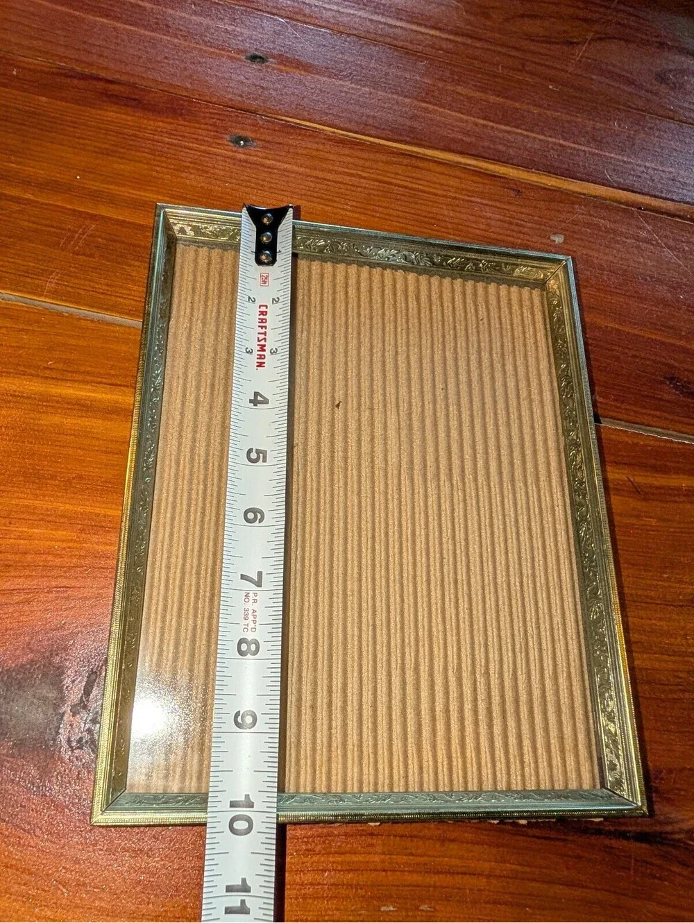 Vintage Ornate Gold Tone Picture Frame with Stand